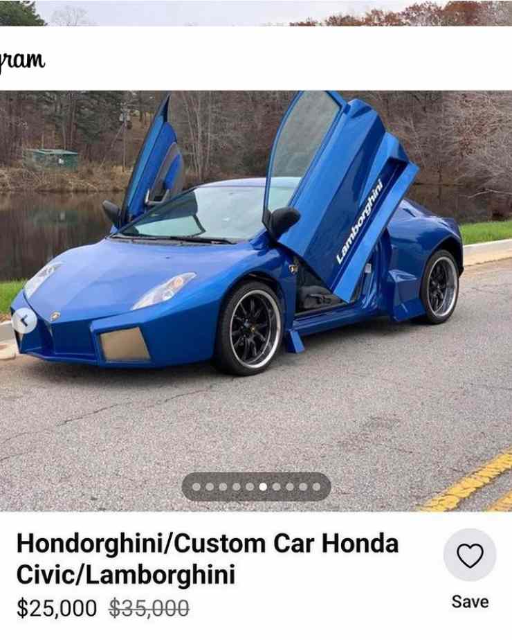 Lamborghini Honda che copia