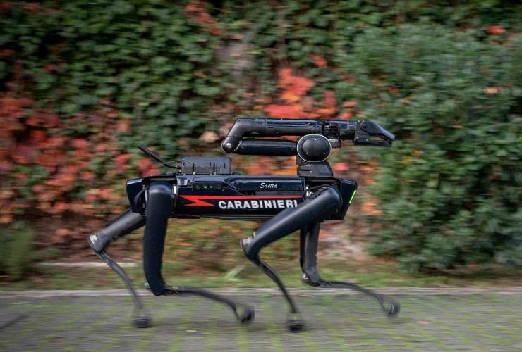 Saetta cane robot Carabinieri