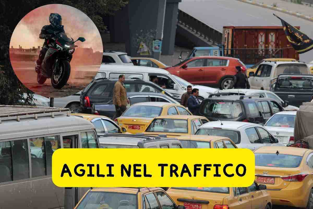 Traffico agilità motocicletta 