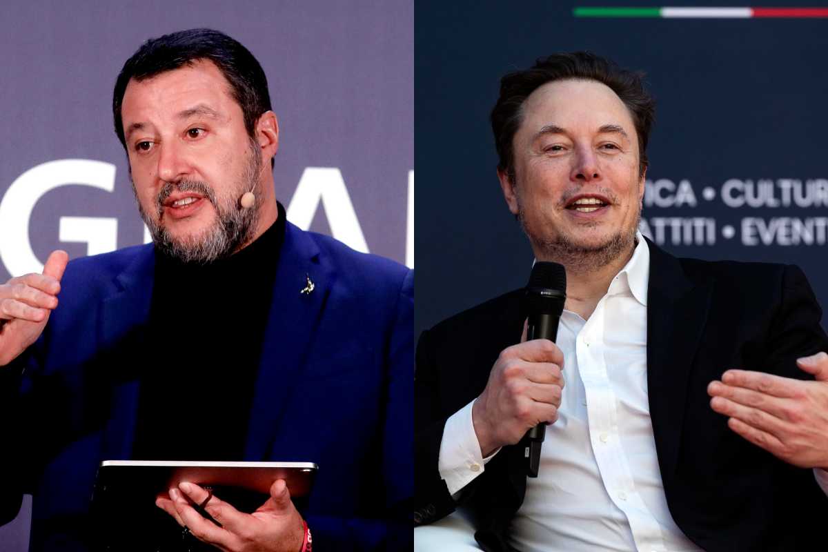 Elon Musk incontro Matteo Salvini