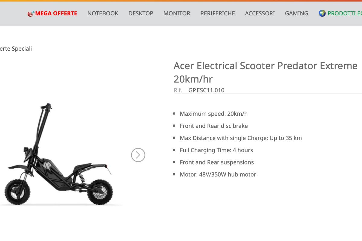 Acer Predator che offerta