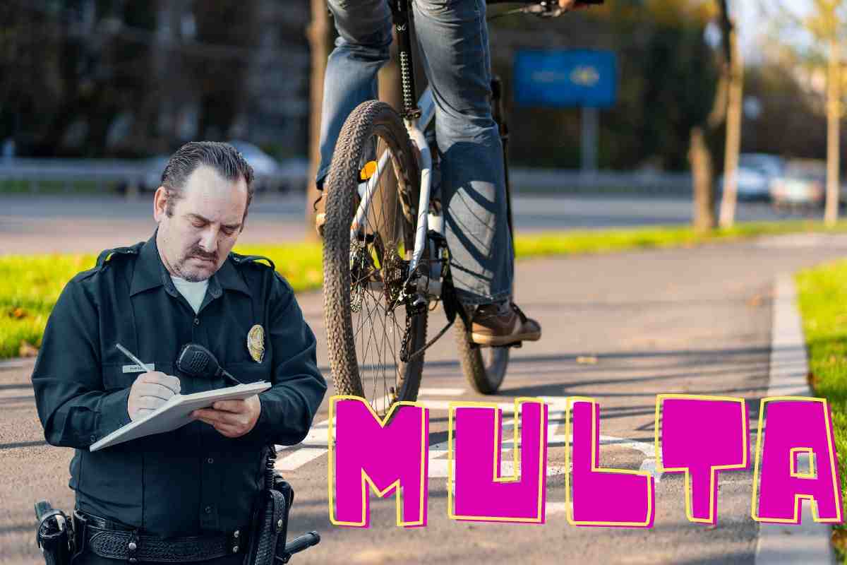Ciclisti multa Polizia alcol semaforo Codice della Strada