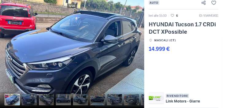 Hyundai Tucson usata prezzo