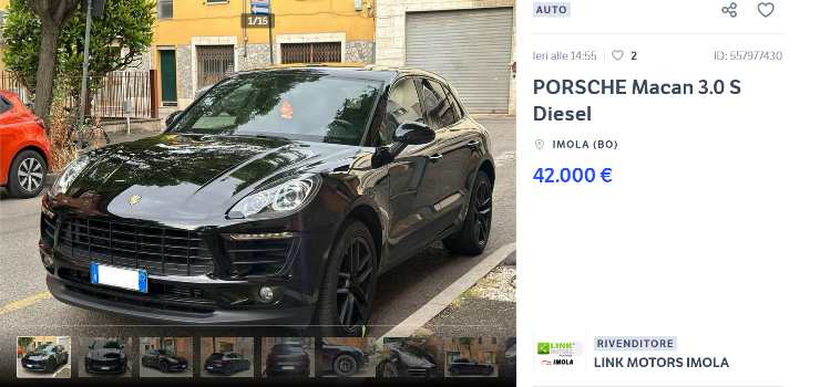 Porsche Macan occasione prezzo