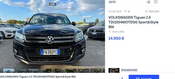 Volkswagen Tiguan vendita usato