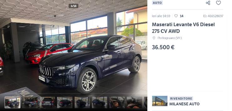 Maserati Levante tutti i dettagli