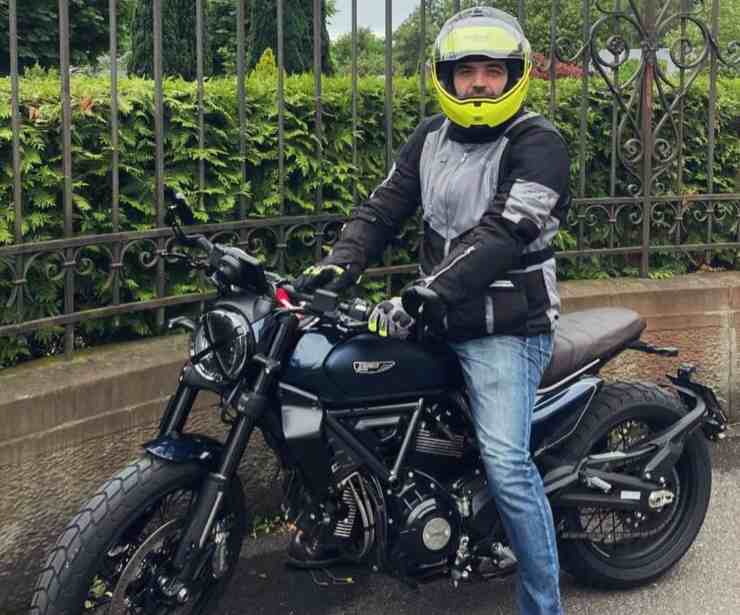 Saviano su Ducati Scrambler Nightshift