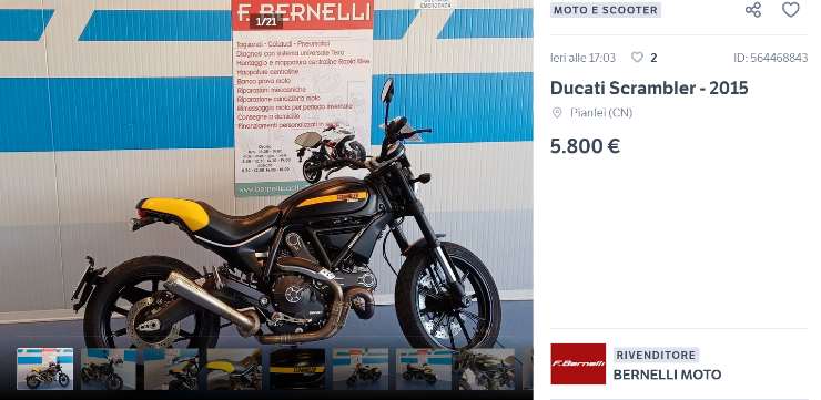 Ducati Scrambler super occasione