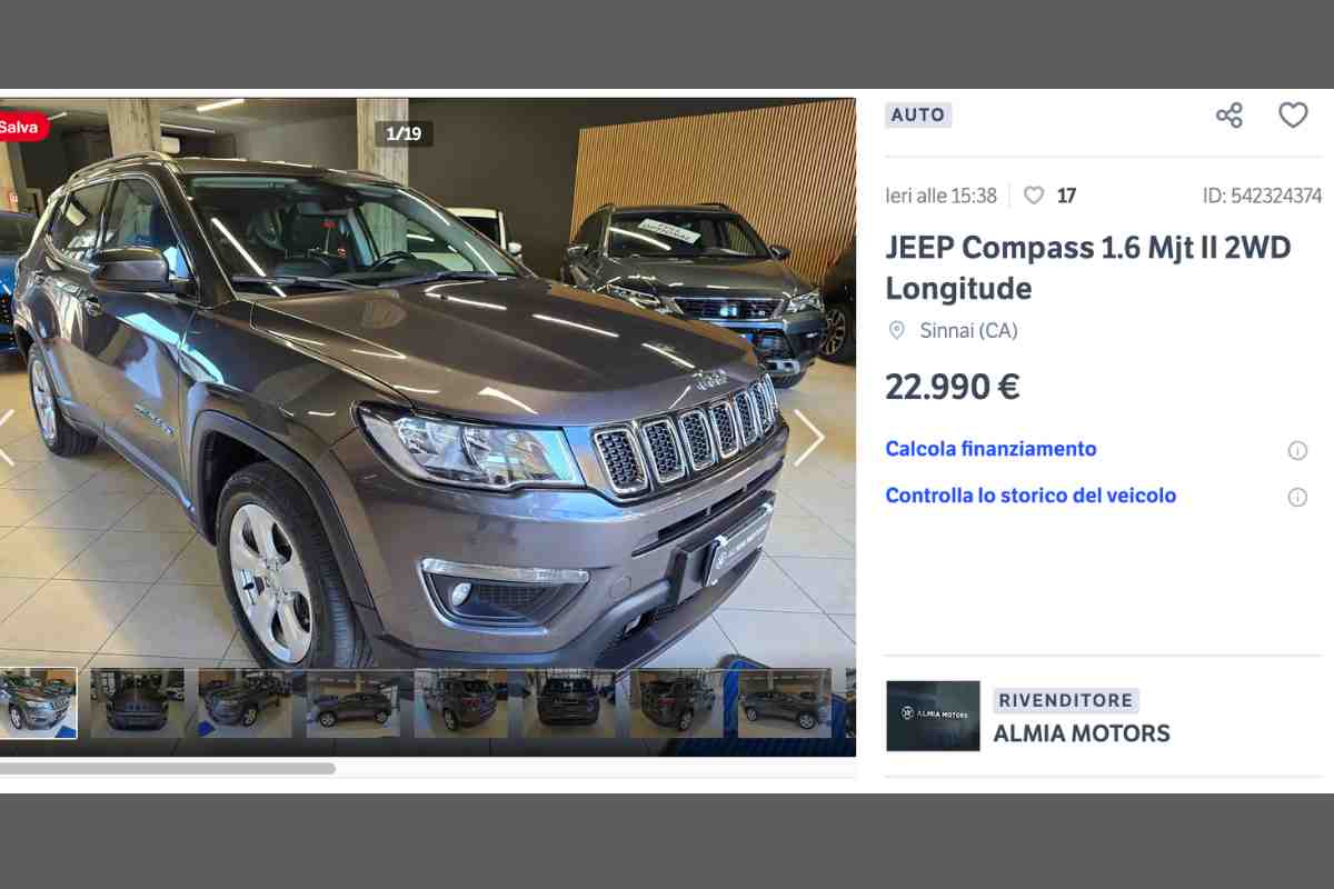 Jeep Compass a metà prezzo