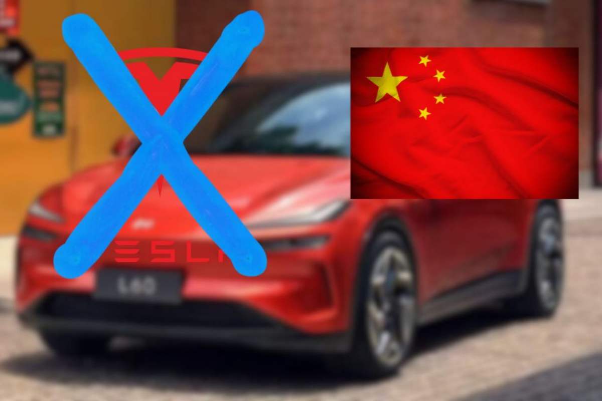 SUV distrugge la Tesla