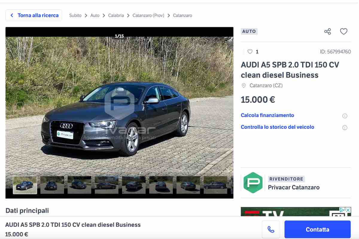 Audi berlina offerta