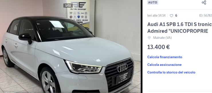 Audi A1 auto usata