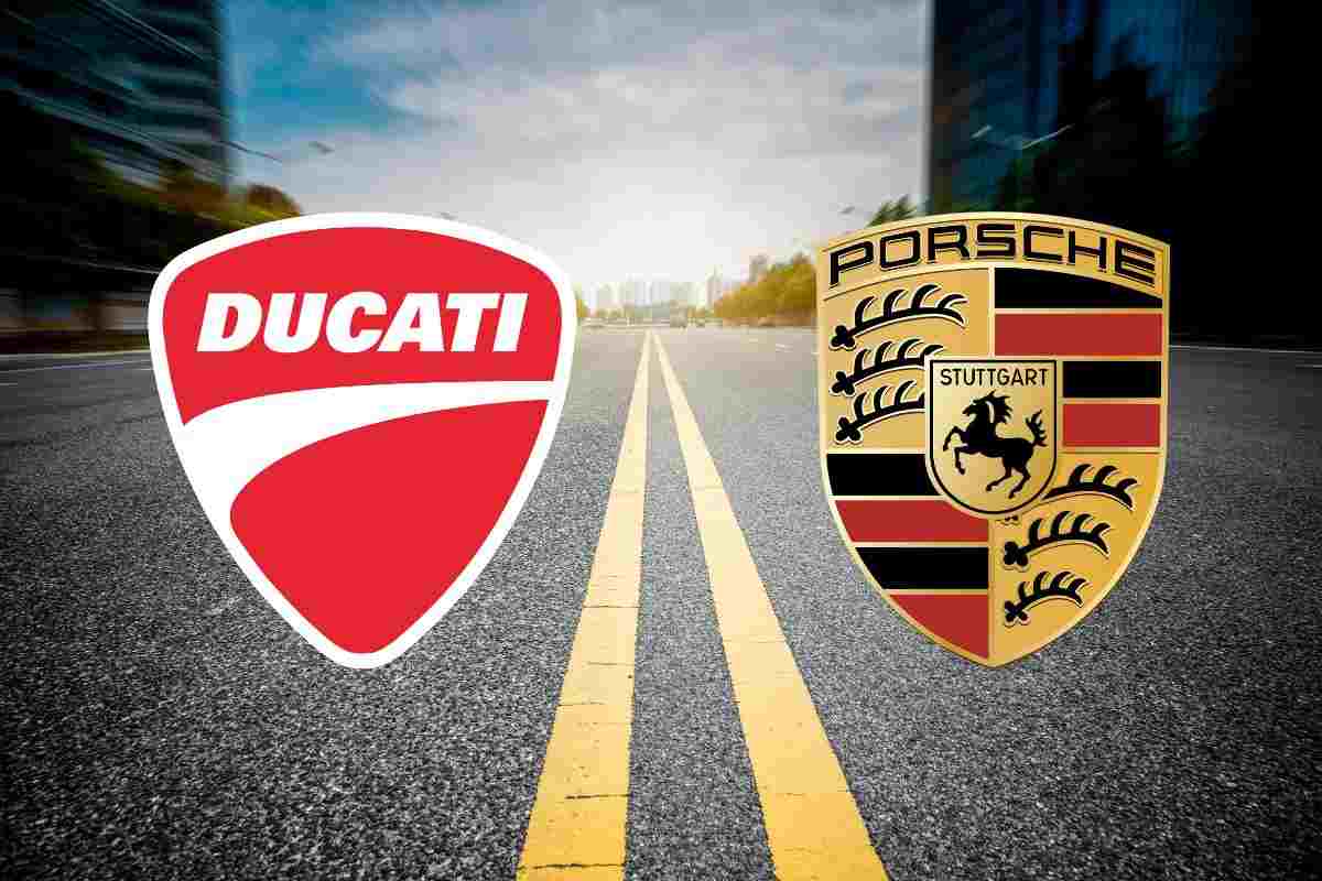 Porsche e Ducati, sfida da infarto