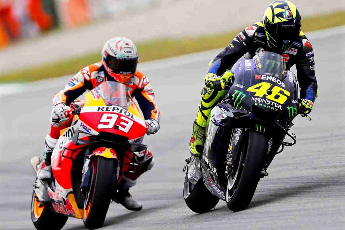 Marquez e Rossi ecco lo scatto