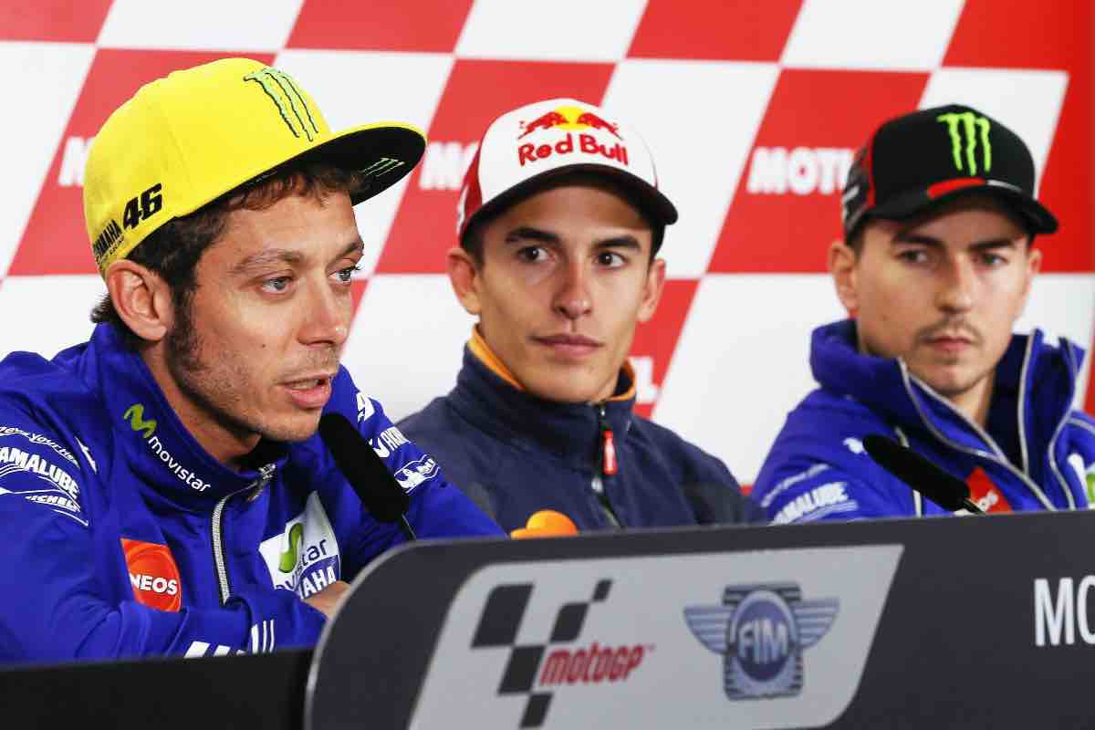 Valentino Rossi Marc Marquez ed Jorge Lorenzo parole forti