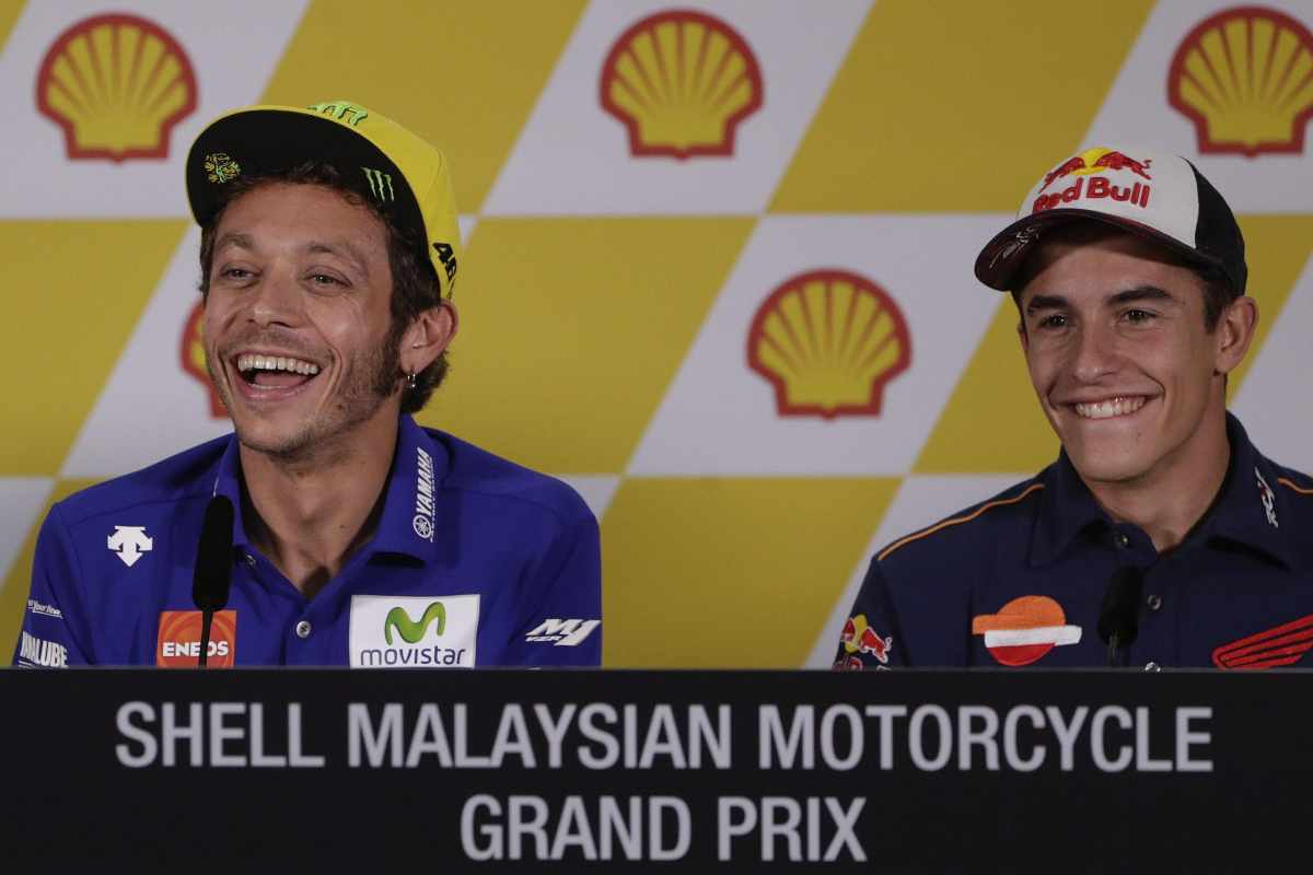 Valentino Rossi e Marc Marquez sfida infinita