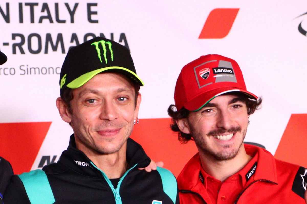 Valentino Rossi e Pecco Bagnaia ecco la carica